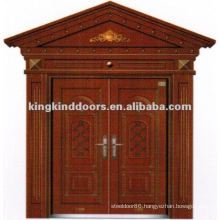 Copper Paint Double Villa Security Door With Window JKD-9022 From China Top 10 Brand Door